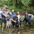 Nettoyage de l'Auze le 07 Juin 2014